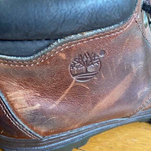 Vintage Timberland Brown Leather Boots 7.5 - Picture 4 of 5